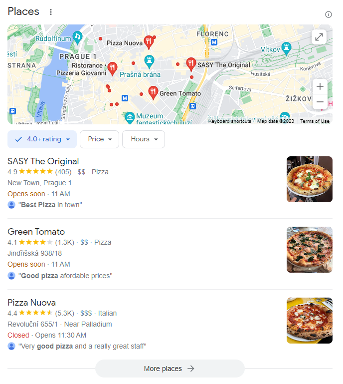 local listings - example