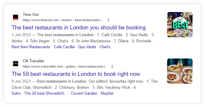 local structured data example