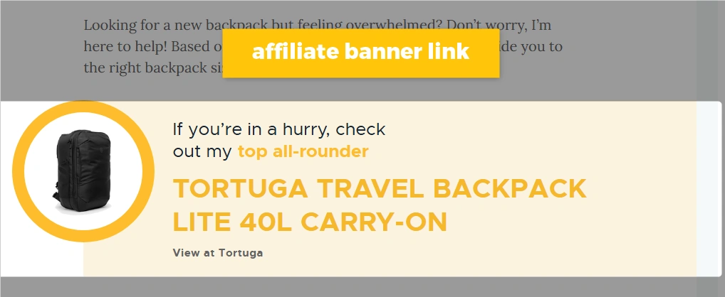 example of affiliate banner link
