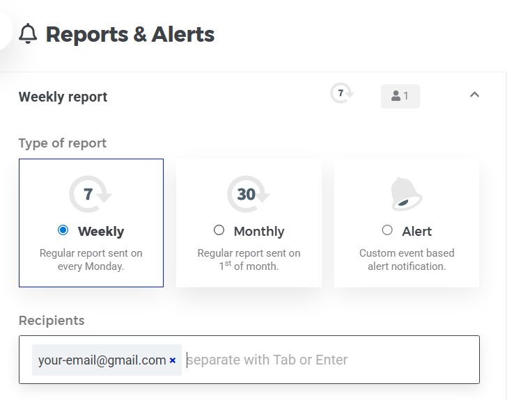 Get scheduled updates and instant alerts